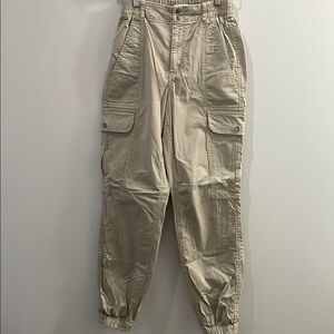 Garage Beige Cargo Track Pants